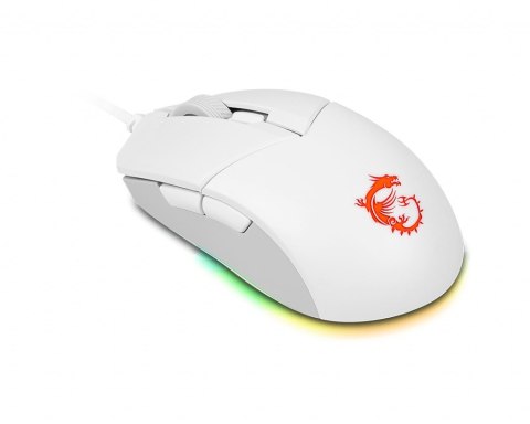 MSI CLUTCH GM11 WHITE myszka Oburęczny USB Typu-A Optyczny 5000 DPI MSI CLUTCH GM11 WHITE myszka Oburęczny USB Typu-A Optyczny 5000 DPI