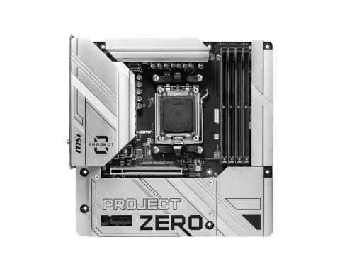 MSI B650M PROJECT ZERO płyta główna AMD B650 Gniazdo AM5 micro ATX MSI B650M PROJECT ZERO płyta główna AMD B650 Gniazdo AM5 micro ATX