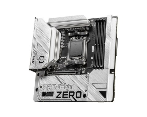 MSI B650M PROJECT ZERO płyta główna AMD B650 Gniazdo AM5 micro ATX MSI B650M PROJECT ZERO płyta główna AMD B650 Gniazdo AM5 micro ATX