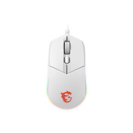 MSI CLUTCH GM11 WHITE myszka Oburęczny USB Typu-A Optyczny 5000 DPI MSI CLUTCH GM11 WHITE myszka Oburęczny USB Typu-A Optyczny 5000 DPI
