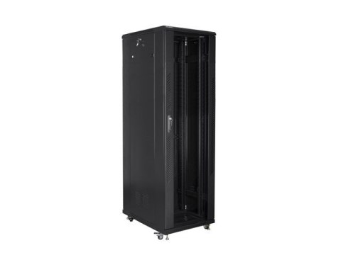 Szafa jednosekcyjna, zamykana na zamek Lanberg FF01-8842-12B (42U; 19''; 2050mm / 800mm / 800 mm; stojąca; Pełne, Szklane; 800 k Szafa jednosekcyjna, zamykana na zamek Lanberg FF01-8842-12B (42U; 19''; 2050mm / 800mm / 800 mm; stojąca; Pełne, Szklane; 800 k