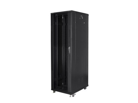 Szafa jednosekcyjna, zamykana na zamek Lanberg FF01-8842-12B (42U; 19''; 2050mm / 800mm / 800 mm; stojąca; Pełne, Szklane; 800 k Szafa jednosekcyjna, zamykana na zamek Lanberg FF01-8842-12B (42U; 19''; 2050mm / 800mm / 800 mm; stojąca; Pełne, Szklane; 800 k