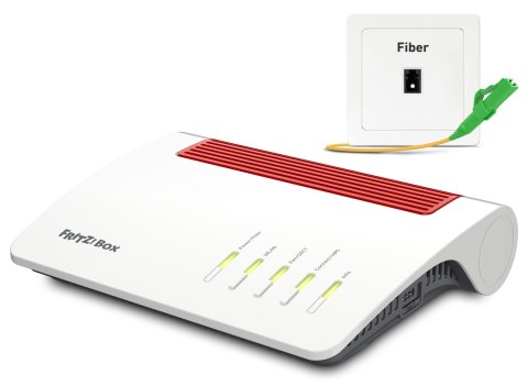 FRITZ!Box 5590 Fiber router bezprzewodowy Gigabit Ethernet Dual-band (2.4 GHz/5 GHz) Biały FRITZ!Box 5590 Fiber router bezprzewodowy Gigabit Ethernet Dual-band (2.4 GHz/5 GHz) Biały