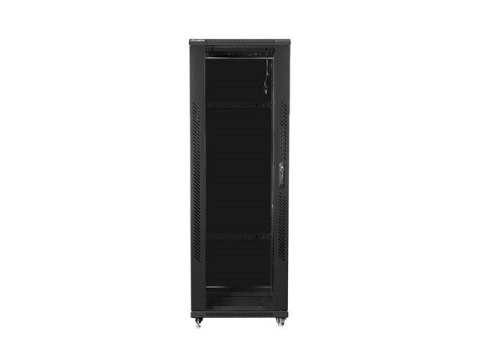 Szafy jednosekcyjna, zamykana na zamek Lanberg FF01-8847-12B (47U; 19'' / 800mm / 800 mm; stojąca; Pełne, Szklane; 800 kg; kolor Szafy jednosekcyjna, zamykana na zamek Lanberg FF01-8847-12B (47U; 19'' / 800mm / 800 mm; stojąca; Pełne, Szklane; 800 kg; kolor