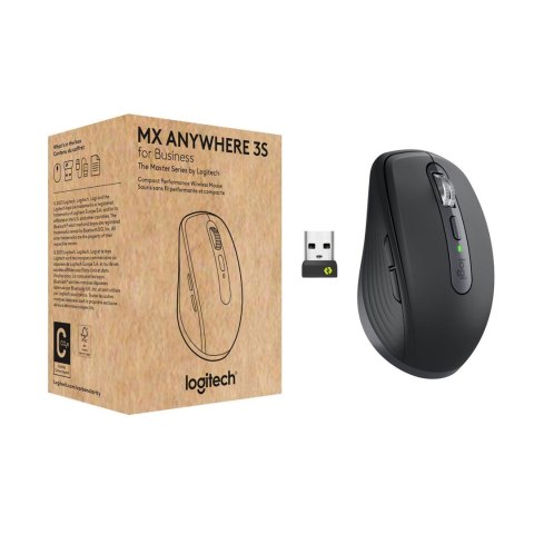 Logitech MX Anywhere 3S for Business myszka Biuro Po prawej stronie RF Wireless + Bluetooth Laser 8000 DPI