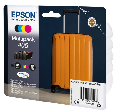 Epson 405 DURABrite Ultra Ink nabój z tuszem 1 szt. Oryginalny Standardowa wydajność Czarny, Cyjan, Purpurowy, Żółty Epson 405 DURABrite Ultra Ink nabój z tuszem 1 szt. Oryginalny Standardowa wydajność Czarny, Cyjan, Purpurowy, Żółty