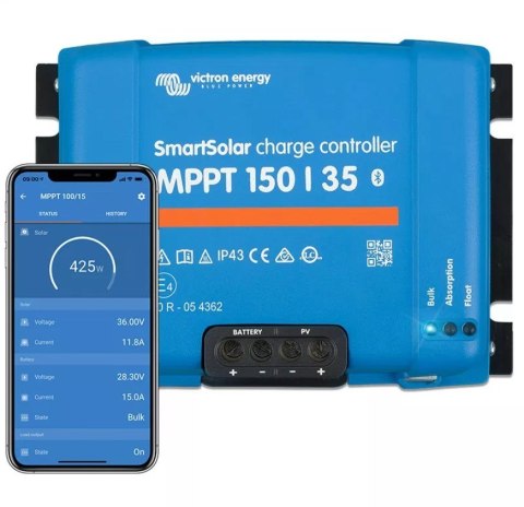 Regulator Victron Energy SmartSolar MPPT 150/35A Bluetooth Regulator Victron Energy SmartSolar MPPT 150/35A Bluetooth