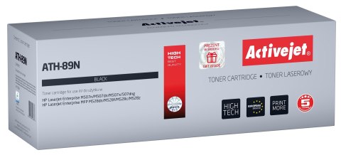 Activejet ATH-89N Toner (zamiennik HP CF289A HP 89A HP89A; Supreme; 5000 stron; black) - z chipem Activejet ATH-89N Toner (zamiennik HP CF289A HP 89A HP89A; Supreme; 5000 stron; black) - z chipem