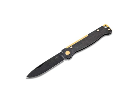 Nóż Böker Plus Atlas Black Stonewash Brass Nóż Böker Plus Atlas Black Stonewash Brass