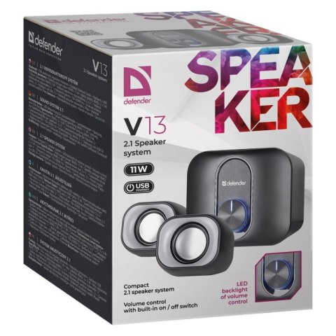 DEFENDER GŁOŚNIK V13 2.1 11W USB DEFENDER GŁOŚNIK V13 2.1 11W USB
