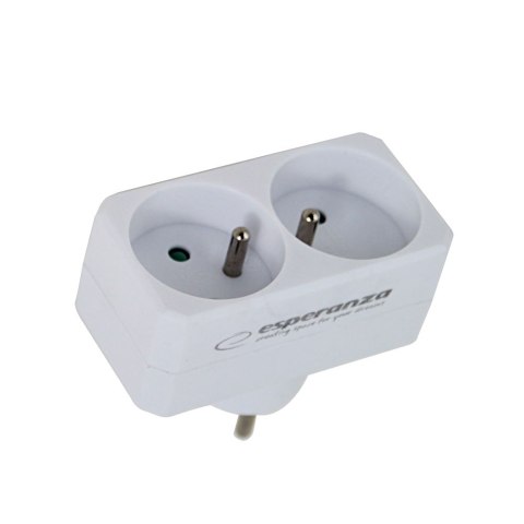 ESPERANZA ROZGAŁĘŹNIK ELEKTRYCZNY 2 GNIAZDA BIAŁY ELK305W ESPERANZA ROZGAŁĘŹNIK ELEKTRYCZNY 2 GNIAZDA BIAŁY ELK305W
