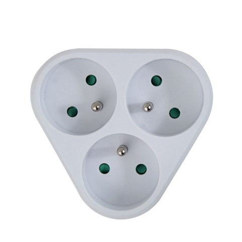 ESPERANZA ROZGAŁĘŹNIK ELEKTRYCZNY 3 GNIAZDA BIAŁY ELK303W ESPERANZA ROZGAŁĘŹNIK ELEKTRYCZNY 3 GNIAZDA BIAŁY ELK303W