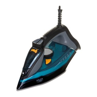 Adler AD 5032 żelazko Żelazko suche Płyta ceramiczna Czarny, Niebieski, Szary 2400 W