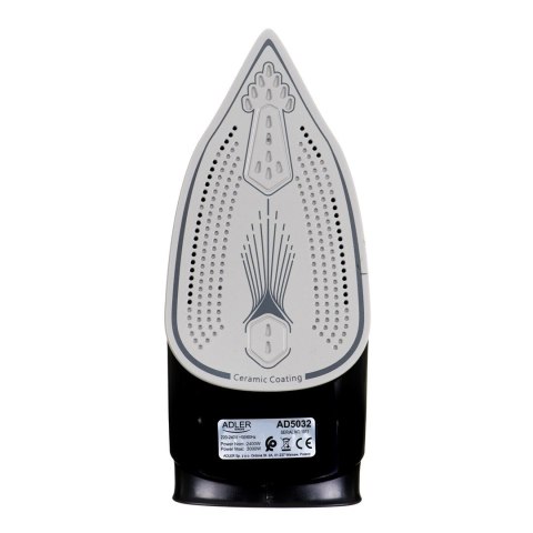 Adler AD 5032 żelazko Żelazko suche Płyta ceramiczna Czarny, Niebieski, Szary 2400 W Adler AD 5032 żelazko Żelazko suche Płyta ceramiczna Czarny, Niebieski, Szary 2400 W