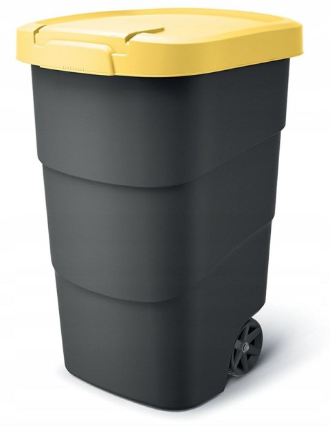 KEDEN KOSZ NA ŚMIECI WHEELER 90 L - ŻÓŁTY KEDEN KOSZ NA ŚMIECI WHEELER 90 L - ŻÓŁTY