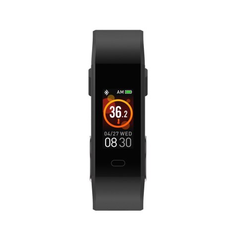 Opaska fitness Smartband Denver BFH-19 z pomiarem tętna i temperatury ciała czarna Opaska fitness Smartband Denver BFH-19 z pomiarem tętna i temperatury ciała czarna
