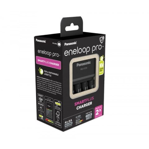 ŁADOWARKA PANASONIC SMARTPLUS + 4x AA ENELOOP PRO 2500 mAh ŁADOWARKA PANASONIC SMARTPLUS + 4x AA ENELOOP PRO 2500 mAh