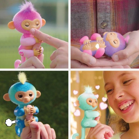 Figurka interaktywna Fingerlings Małpka Fioletowa Charlie Figurka interaktywna Fingerlings Małpka Fioletowa Charlie