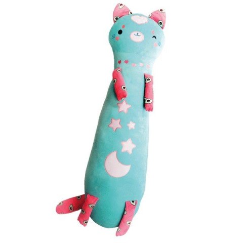 Maskotka Momomi Kot świecący w ciemności turkusowy 60 cm Maskotka Momomi Kot świecący w ciemności turkusowy 60 cm