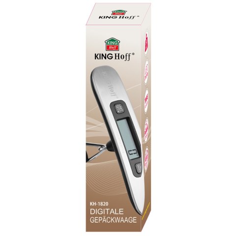 ELEKTRONICZNA WAGA BAGAŻOWA 1-50kg KINGHOFF KH-1820 ELEKTRONICZNA WAGA BAGAŻOWA 1-50kg KINGHOFF KH-1820