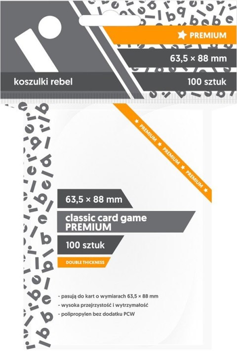 Koszulki 63,5 x 88 mm CCG Premium 100 sztuk Koszulki 63,5 x 88 mm CCG Premium 100 sztuk