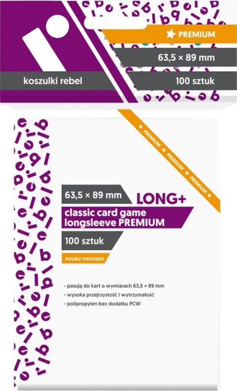 Koszulki 63.5x89 mm Classic Card Game Longsleeve Premium 100 sztuk Koszulki 63.5x89 mm Classic Card Game Longsleeve Premium 100 sztuk