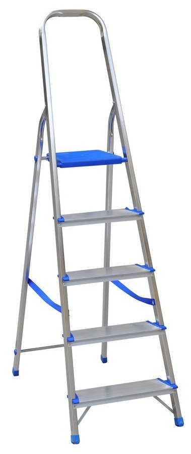 DRABINA ALUMINIOWA WOLNOSTOJĄCA 178CM 4 STOPNIE + PODEST DRABINA ALUMINIOWA WOLNOSTOJĄCA 178CM 4 STOPNIE + PODEST