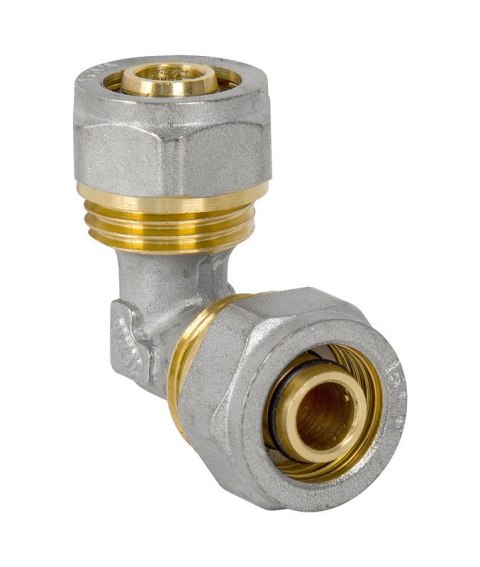 KOLANO PEX-AL-PEX CHROM 25*20 PODWÓJNE KOLANO PEX-AL-PEX CHROM 25*20 PODWÓJNE