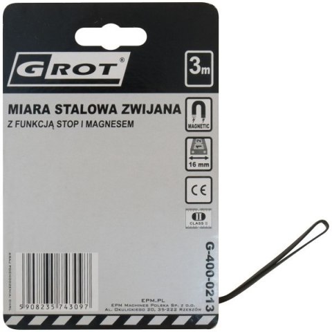 MIARA ZWIJANA GROT 8.0M*25MM MIARA ZWIJANA GROT 8.0M*25MM