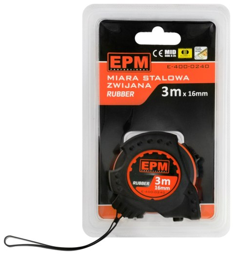 MIARA ZWIJANA RUBBER 3M*16MM MIARA ZWIJANA RUBBER 3M*16MM