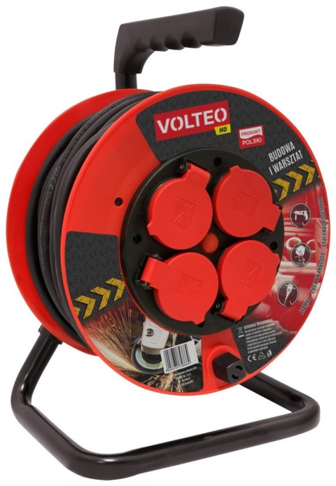 PRZEDŁUŻACZ HEAVY DUTY NA BĘBNIE 40M PRZEWÓD H05RR-F 3*1,5MM PRZEDŁUŻACZ HEAVY DUTY NA BĘBNIE 40M PRZEWÓD H05RR-F 3*1,5MM