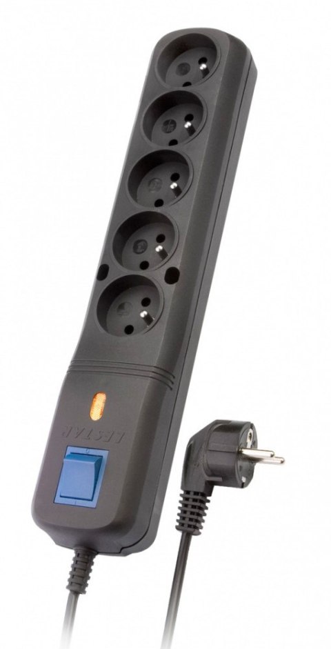 Listwa przeciwprzepięciowa LV-530W, 1L, 3,0m, czarna Listwa przeciwprzepięciowa LV-530W, 1L, 3,0m, czarna