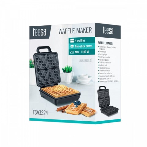 Gofrownica 4 gofry 1100W teflon Gofrownica 4 gofry 1100W teflon