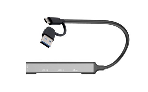 Hub USB-C/USB-A Metal 1x USB 3.0 + 3x USB 2.0 Hub USB-C/USB-A Metal 1x USB 3.0 + 3x USB 2.0