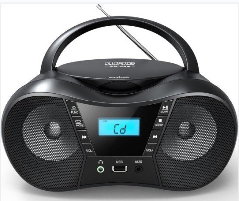 Radioodtwarzacz CD LILA2 USB/BT czarny Radioodtwarzacz CD LILA2 USB/BT czarny