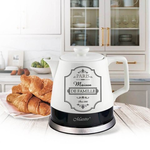Ceramiczny czajnik elektryczny "PARIS MAISON" 1,0l 1200W MR-072 Ceramiczny czajnik elektryczny "PARIS MAISON" 1,0l 1200W MR-072