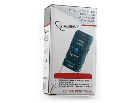 Tester diodowy kabli RJ4 5,RJ11,UTP,STP,USB AA/AB Tester diodowy kabli RJ4 5,RJ11,UTP,STP,USB AA/AB