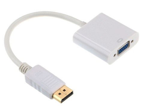 Adapter Display Port VGA biały Adapter Display Port VGA biały