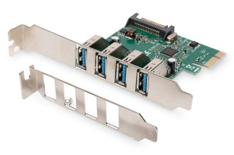 Karta rozszerzeń/Kontroler USB 3.0 PCI Express, 4xUSB 3.0, Chipset: VL805 Karta rozszerzeń/Kontroler USB 3.0 PCI Express, 4xUSB 3.0, Chipset: VL805