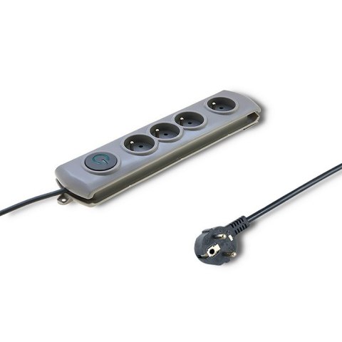 Listwa antyprzepięciowa | Quick Switch | 4 gniazda | 2,5m | szara Listwa antyprzepięciowa | Quick Switch | 4 gniazda | 2,5m | szara