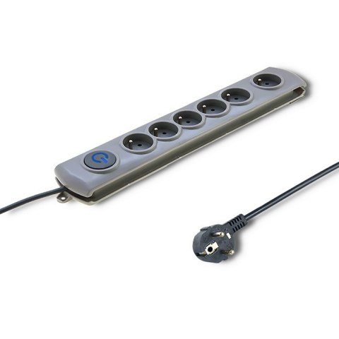 Listwa antyprzepięciowa Quick Switch, 6 gniazd, 3m, szara Listwa antyprzepięciowa Quick Switch, 6 gniazd, 3m, szara