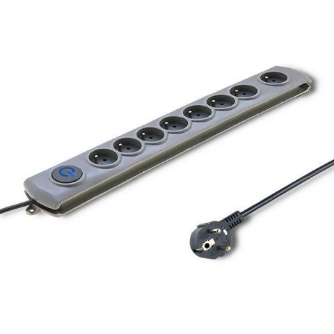 Listwa antyprzepięciowa | Quick Switch | 8 gniazd | 3m | szara Listwa antyprzepięciowa | Quick Switch | 8 gniazd | 3m | szara