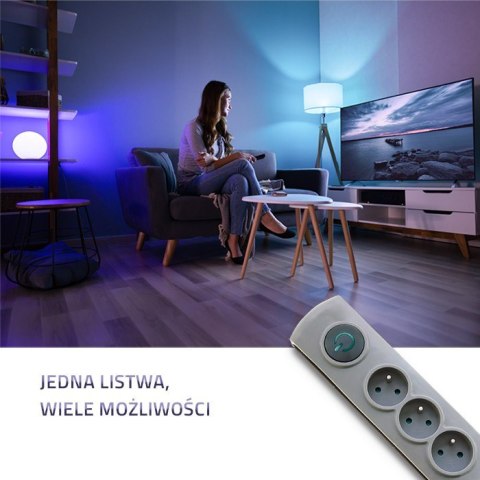 Listwa antyprzepięciowa | Quick Switch | 8 gniazd | 3m | szara Listwa antyprzepięciowa | Quick Switch | 8 gniazd | 3m | szara