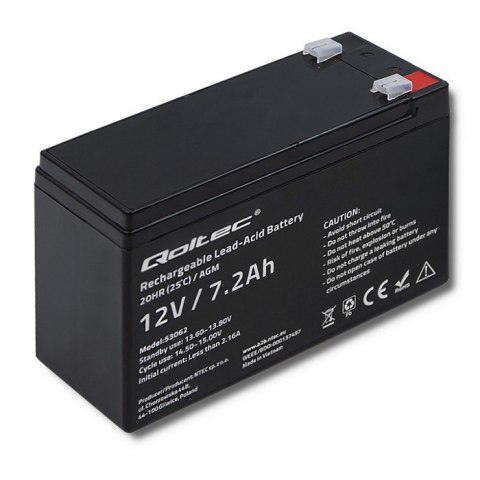 Akumulator AGM 12V | 7.2Ah | max. 108A Akumulator AGM 12V | 7.2Ah | max. 108A