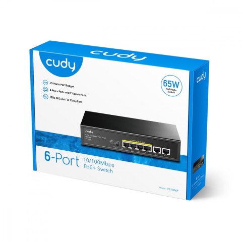 Przełącznik FS1006P 6xFE (4xPoE+) 65W Przełącznik FS1006P 6xFE (4xPoE+) 65W
