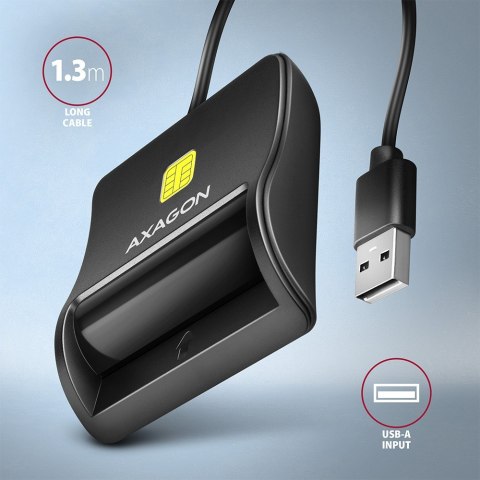 CRE-SM3N Czytnik kart identyfikacyjnych USB, 1,3m kabel CRE-SM3N Czytnik kart identyfikacyjnych USB, 1,3m kabel