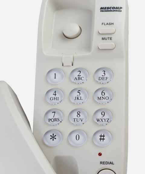 Telefon stacjonarny Mescomp MT 518 Diana Beżowy Telefon stacjonarny Mescomp MT 518 Diana Beżowy