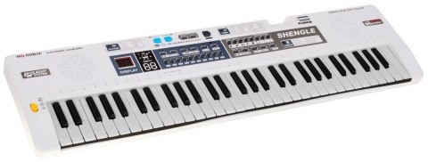Biały Keyboard dla dzieci 5+ Mikrofon + Nagrywanie + Głośniki Stereo - model nr 008 Biały Keyboard dla dzieci 5+ Mikrofon + Nagrywanie + Głośniki Stereo - model nr 008