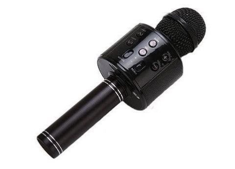Mikrofon Karaoke Z Głośnikiem Czarny Mikrofon Karaoke Z Głośnikiem Czarny
