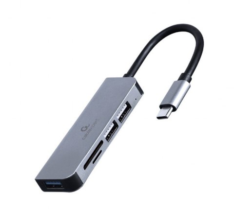 Hub 3-portowy USB-C, USB 2.0x2, USB 3.0, czytnik kart Hub 3-portowy USB-C, USB 2.0x2, USB 3.0, czytnik kart